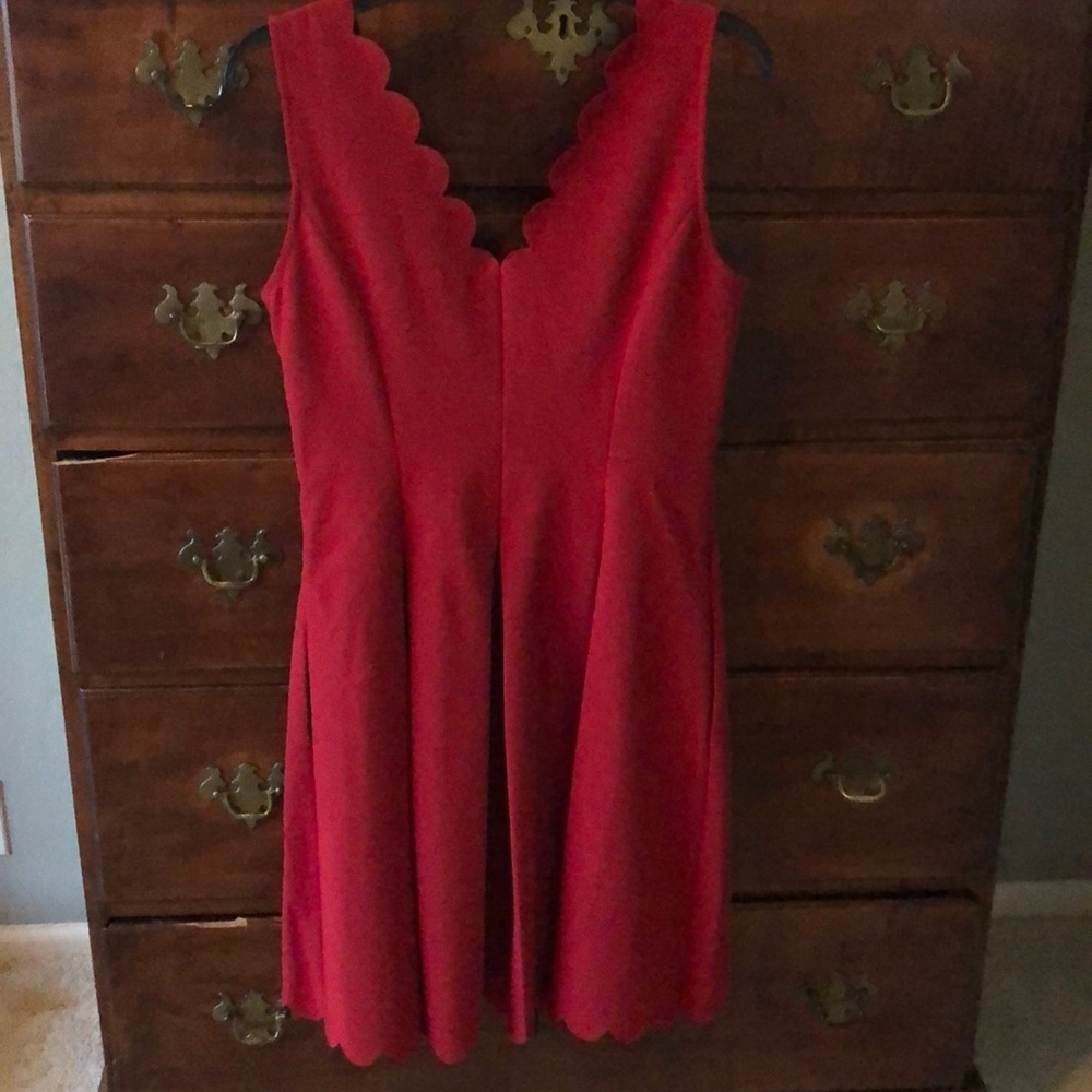 Banana Republic Red Sleeveless Dress - Picture 3 of 6